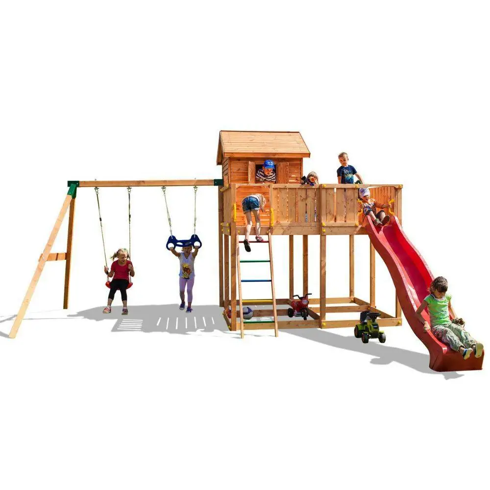 Parco giochi in legno Fungoo My SPACE XL Move