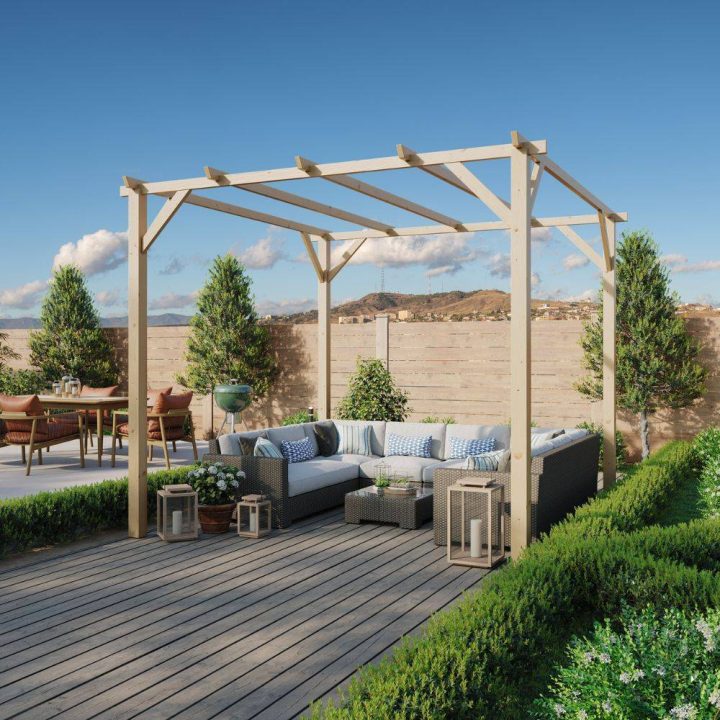 Ligna - Pergola da Giardino 3x3 in Legno