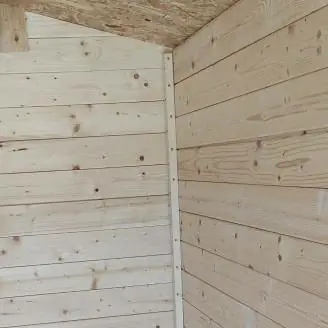 Casetta in Legno da Giardino Liana 198x130 Cm Per Attrezzi Con Porta Singola e Finestra