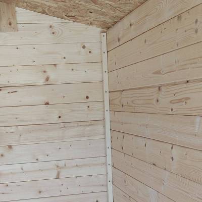 Casetta in Legno da Giardino Liana 198x130 Cm Per Attrezzi Con Porta Singola e Finestra