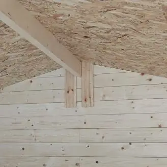 Casetta in Legno da Giardino Liana 198x130 Cm Per Attrezzi Con Porta Singola e Finestra