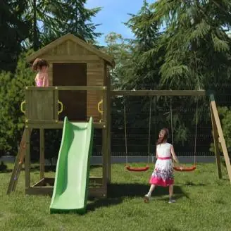 Casetta con Scivolo Fungoo GALAXY S giochi da giardino in legno