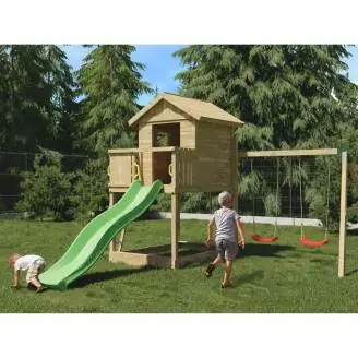 Casetta con Scivolo Fungoo GALAXY S giochi da giardino in legno