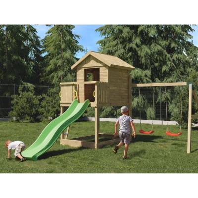 Casetta con Scivolo Fungoo GALAXY S giochi da giardino in legno