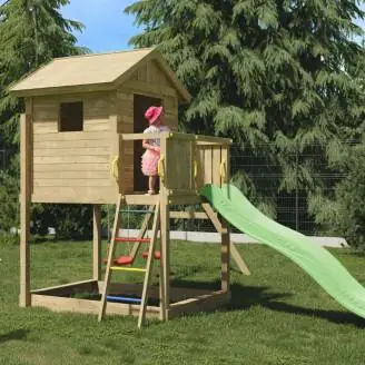 Casetta con Scivolo Fungoo GALAXY S giochi da giardino in legno