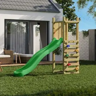 Parco giochi in legno Fungoo Funny 3 Light Scivolo e Arrampicata