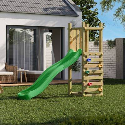 Parco giochi in legno Fungoo Funny 3 Light Scivolo e Arrampicata