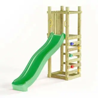 Parco giochi in legno Fungoo Funny 3 Light Scivolo e Arrampicata