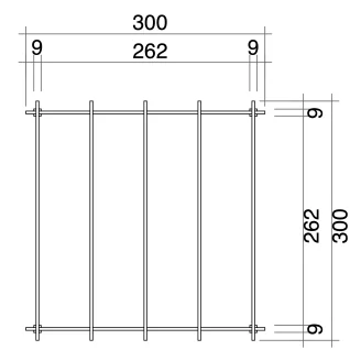 Arboris - Pergola da Giardino 3x3 in Legno Colore Noce