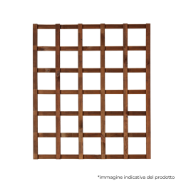 Griglia in legno per esterno Hortus color castagno 90 x 90 cm