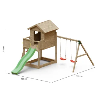 Casetta con Scivolo Fungoo GALAXY S giochi da giardino in legno