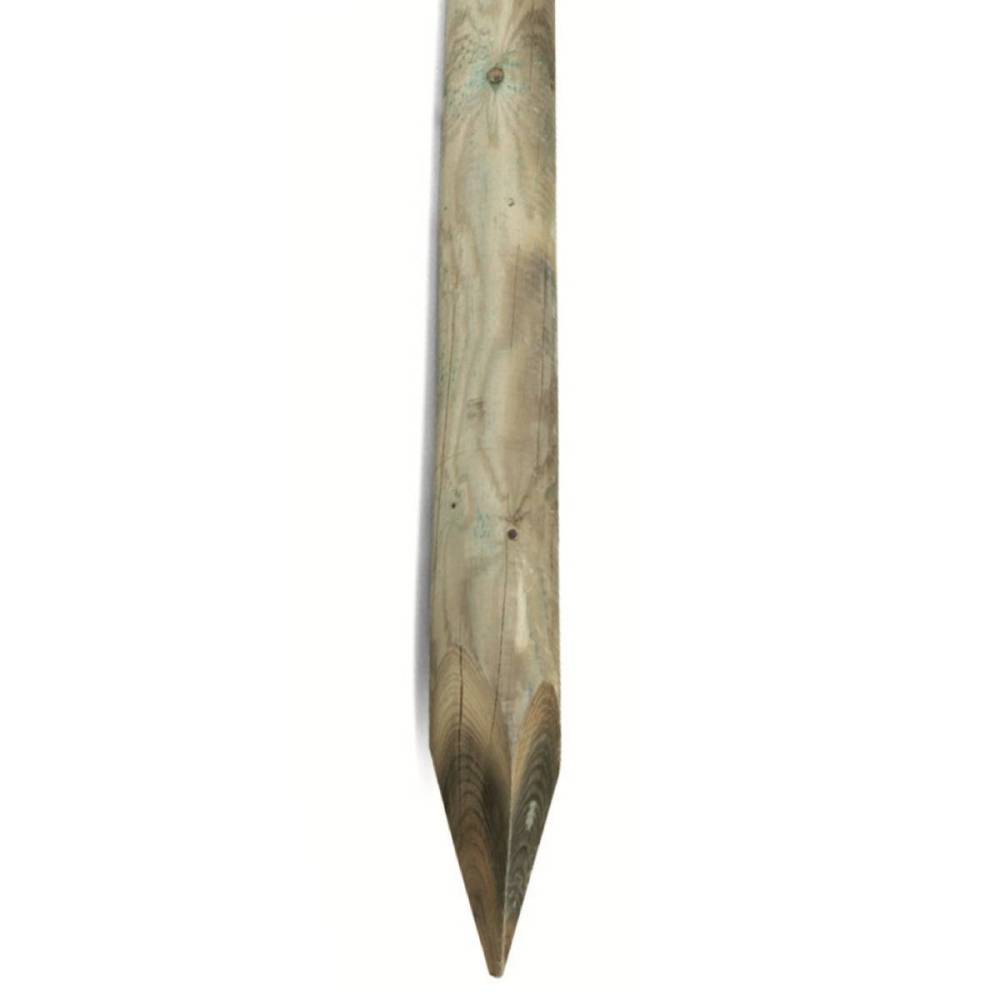 Palo 8x200 cm con punta in legno impregnato in autoclave