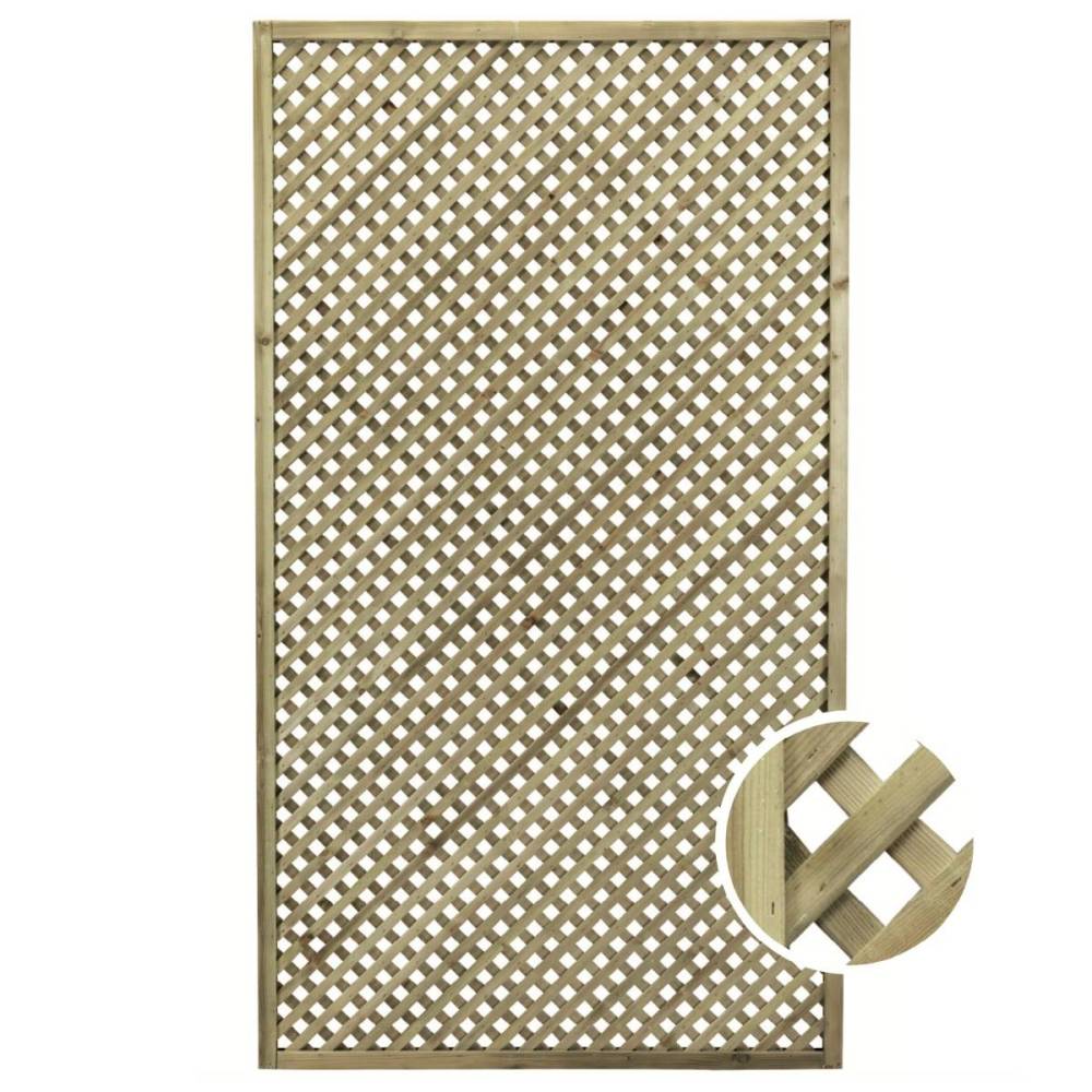 Grigliato in legno Frangivista Clara 100X180 Cm impregnato in autoclave