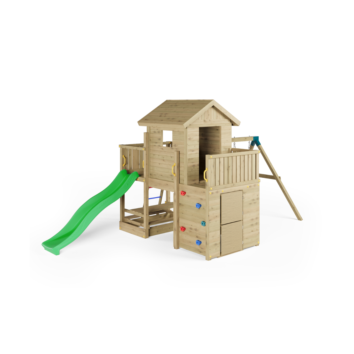 Parco per Bambini Carol 2 con Casetta e Parete da Arrampicata - Eleganza e Divertimento nel Tuo Giardino - jardineriadelvalles