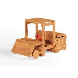 Macchina in legno per bambini Fungoo Garden Buggy parco giochi da giardino colore teak