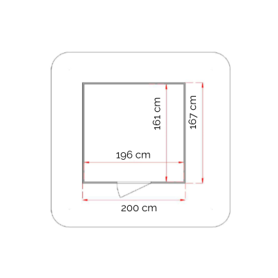 Casetta in legno da giardino Lady Small 2x1.7 personalizzabile spessore 19mm