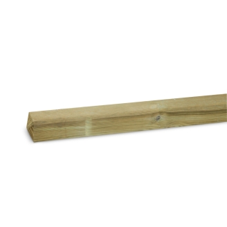 Palo 9x9x120 cm in legno impregnato in autoclave con testa a diamante