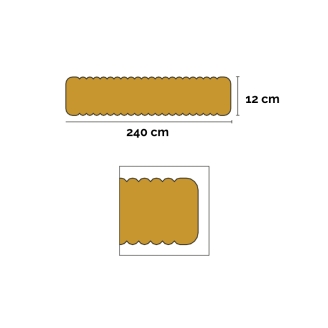 Pavimento legno esterno 2,7x12x240 cm trattato in autoclave