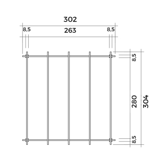 Nuvola - Pergola da Giardino 3x3 in Legno Colore Noce