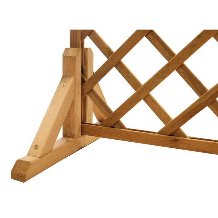 Base universale in legno per sostegno grigliati da giardino