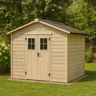 Casette in legno - Casetta in legno 2,5x2,5 m Jack con porta doppia...