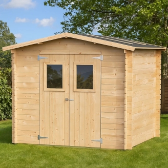 Casette in legno - Casetta in legno 2,5x2 Jack con porta doppia fin...
