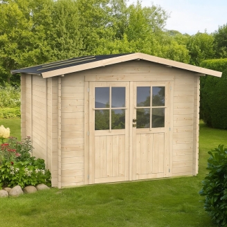 Casetta in legno Per Attrezzi Willa 215x249 cm con porta doppia finestrata