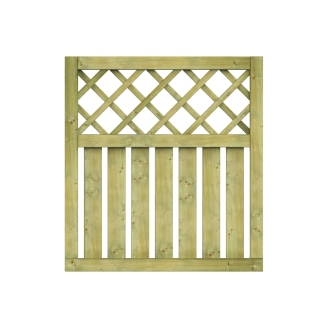 Cancello in legno da giardino 100x90 cm in legno di conifera impregnato in autoclave - Colore Naturale