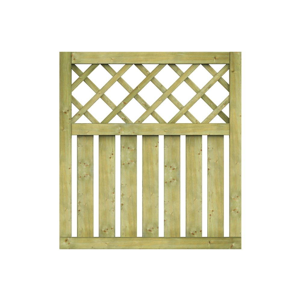 Cancello in legno da giardino 100x90 cm in legno di conifera impregnato in autoclave - Colore Naturale