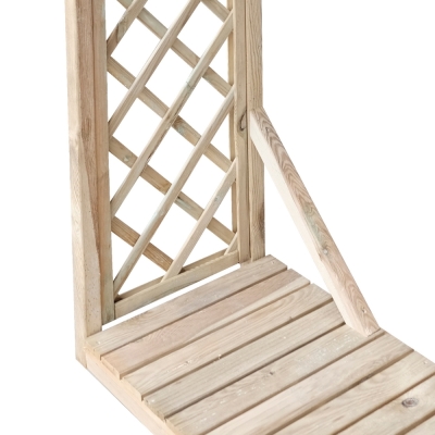 Legnaia con griglia Jessy 162x60x205 cm in legno di conifera impregnato in autoclave