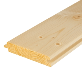 Confezione 10 pz – Perlina in Legno di Abete Massello Plus 1x10x200 cm – Per Rivestimenti in Legno