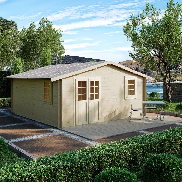 Casa in legno Angelica 500x500 cm, spessore 45 mm