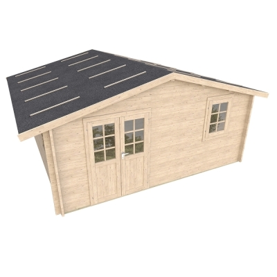 Casa in legno Angelica 500x500 cm, spessore 45 mm