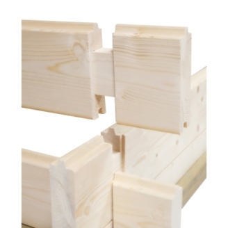 Casa in legno Angelica 500x500 cm, spessore 45 mm