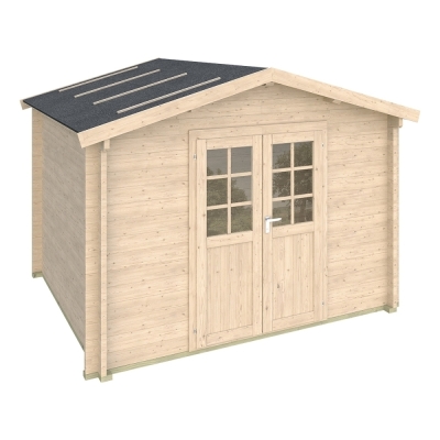 Casa in legno Aida spessore 45mm dimensioni 310x310cm