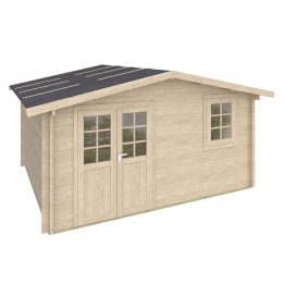 Casa in legno Casa Norma 410x410 cm – Spessore pareti 45 mm