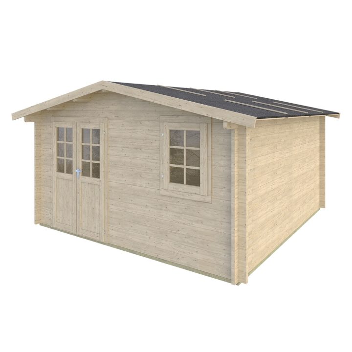 Casa in legno Casa Norma 410x410 cm – Spessore pareti 45 mm