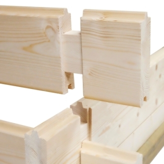 Casa in legno Casa Norma 410x410 cm – Pareti 45 mm