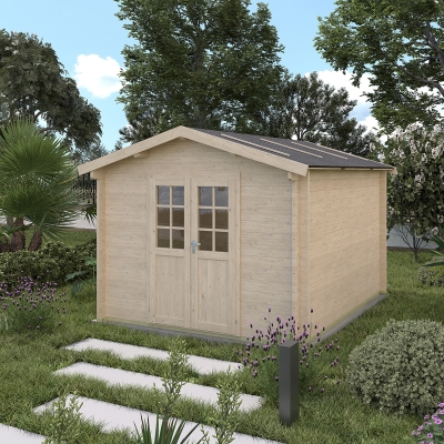 Casa in legno Aida spessore 45mm dimensioni 310x310cm