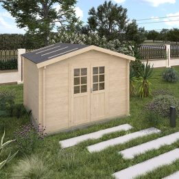Casa in legno Aida spessore 45mm dimensioni 310x310cm