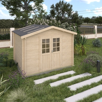 Casa in legno Aida spessore 45mm dimensioni 310x310cm