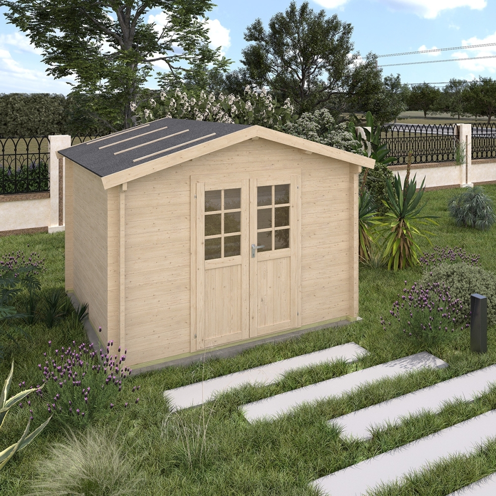 Casa in legno Aida spessore 45mm dimensioni 310x310cm