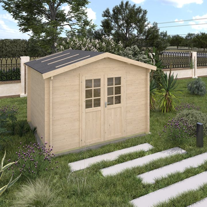 Casa in legno Aida spessore 45mm dimensioni 310x310cm