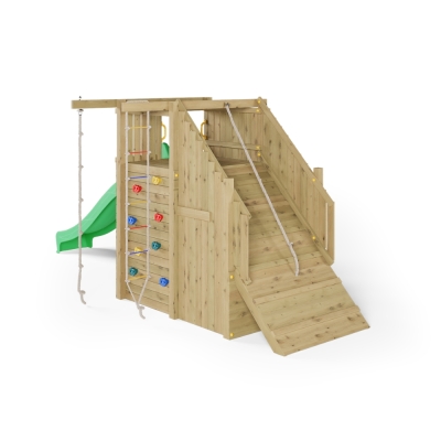 Parco Giochi in Legno Fungoo Ramphouse – Torre con Rampa e Scivolo
