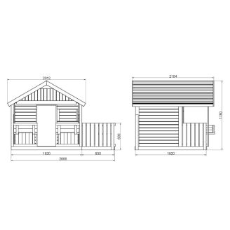 Casetta per Bambini in Legno Fungoo Sunny Bandcore – Gioco da Giardino