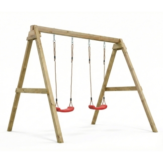 Altalena in legno Maxplay Swing con doppia seduta da giardino