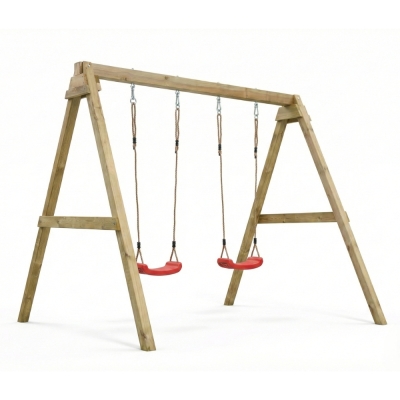 Altalena in legno Maxplay Swing con doppia seduta da giardino