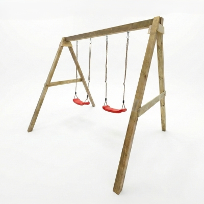 Altalena in legno Maxplay Swing con doppia seduta da giardino