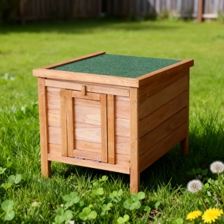 Ricovero per animali rialzato Farm 5 per piccoli animali - 42x51,5x43 cm