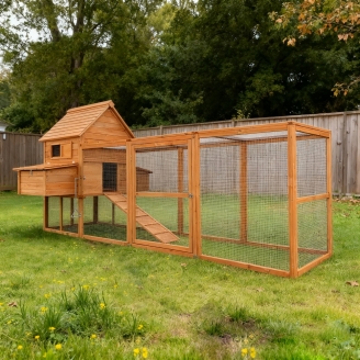 Casetta per animali Farm 6 con recinto extra spazioso - Pollaio